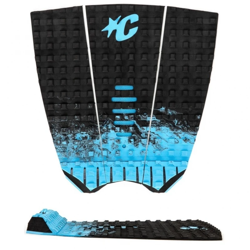 Creatures Mick Fanning Surfboard Tail Pad - Black Fade Cyan 1 Creatures Mick Fanning Surfboard Tail Pad - Black Fade Cyan