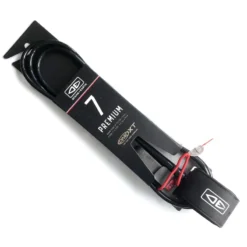 Ocean Earth One XT Surfboard Leash 7ft Black