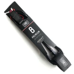 Ocean Earth One XT Surfboard Leash 8ft Black