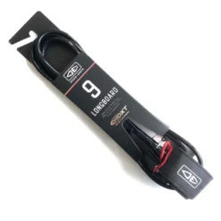Ocean Earth One XT Longboard Surfboard Leash 9ft Ankle - Black/Blue