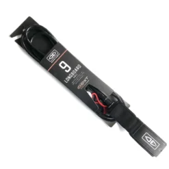 Ocean Earth One XT Longboard Surfboard Knee Leash 9ft - Black