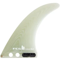 FCS II Clique Longboard Surfboard Fin Clear - 8 Inch