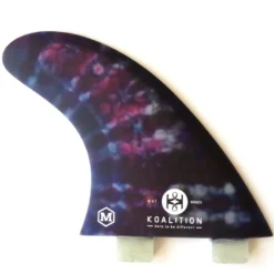 Koalition Tie Dye Surfboard Fin Set Medium FCS