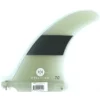 Koalition California Longboard Fin 7 Inch Clear Black Stripes