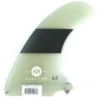 Koalition California Longboard Fin 6.5 Inch Clear Black Stripes