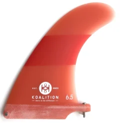 Koalition California Longboard Fin 6.5 Inch Orange Stripes