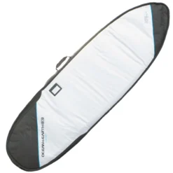 Ocean Earth Double Compact Shortboard XP Surfboard Travel Bag Silver - 6ft