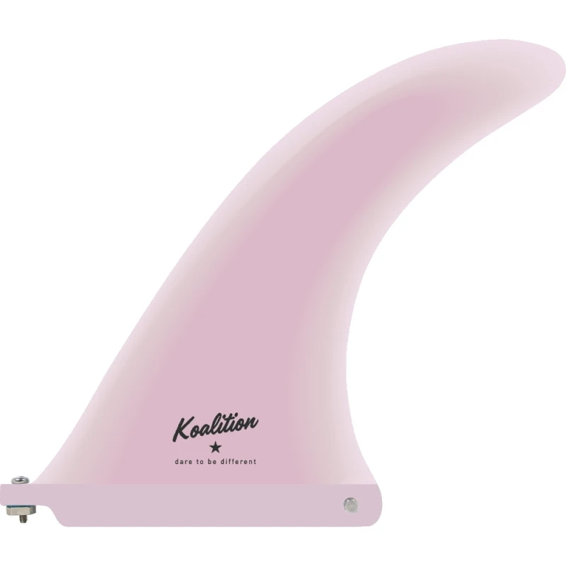 Koalition California Longboard Fin 7.5 Inch Pastel Pink 1 Koalition California Longboard Fin 7.5 Inch Pastel Pink