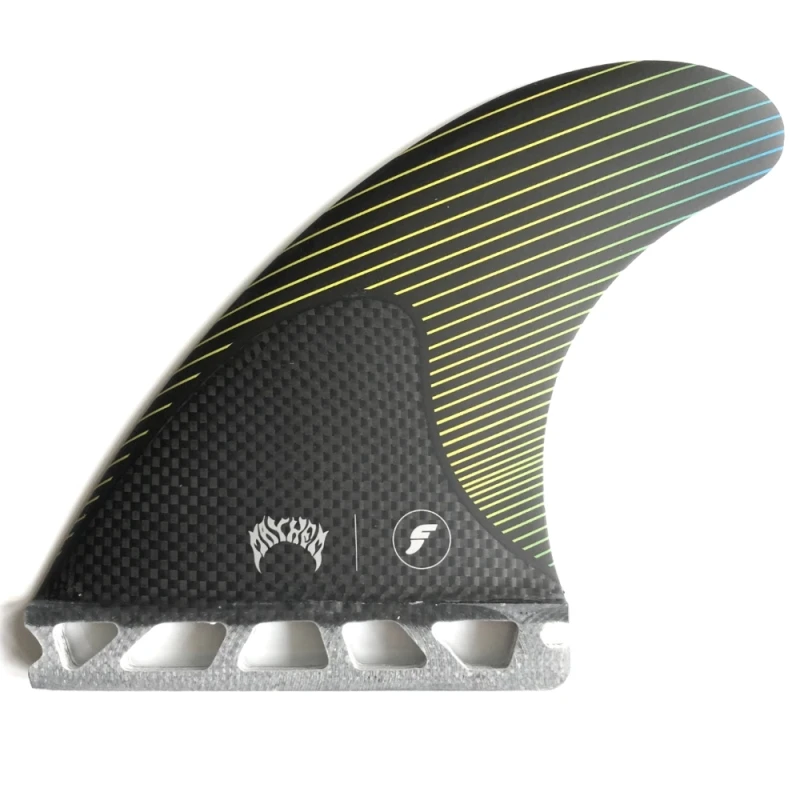 Futures Fins Mayhem Medium Thruster Fins Yellow Blue 2 Futures Fins Mayhem Medium Thruster Fins Yellow Blue - Image 2