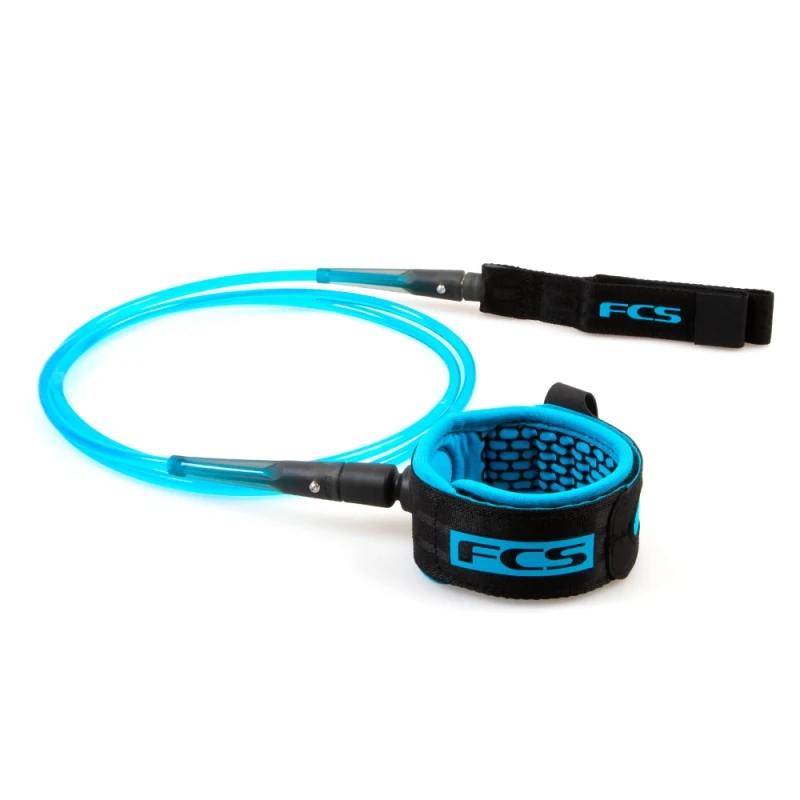 FCS All Round Essential Surfboard Leash 6ft Blue Black 1 FCS All Round Essential Surfboard Leash 6ft Blue Black