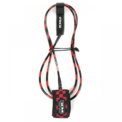 XM Chequered 6ft Surfboard Leash Regular Black Red