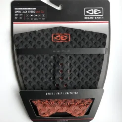 Ocean Earth Simple Jack Hybrid Surfboard Tail Pad Black Orange
