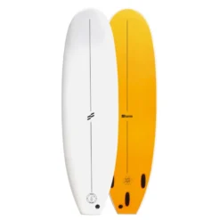 Foamie 6ft Wild Ride Soft Surfboard White Orange