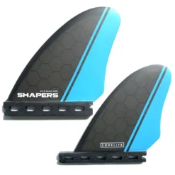Shapers DVS Quad Keel Fins Black Blue Futures