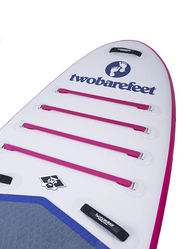 Two Bare Feet Sport Air (Allround XL) 10'10" X 33" X 6" Inflatable SUP Deluxe Carbon Hybrid Pack (Raspberry) 4 Two Bare Feet Sport Air (Allround XL) 10'10" X 33" X 6" Inflatable SUP Deluxe Carbon Hybrid Pack (Raspberry) - Image 4