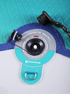 Two Bare Feet Sport Air (Allround XL) 10'10" X 33" X 6" Inflatable SUP Starter Pack (Teal) -Surf Store angle 5 teal 4