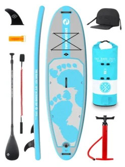 Two Bare Feet Entradia (Allround) 10'6" X 34" X 4.75" Inflatable SUP Ultimate Pack (Aqua)