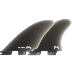 FCS II Split Keel Quad Surfboard Fin Set Smoke