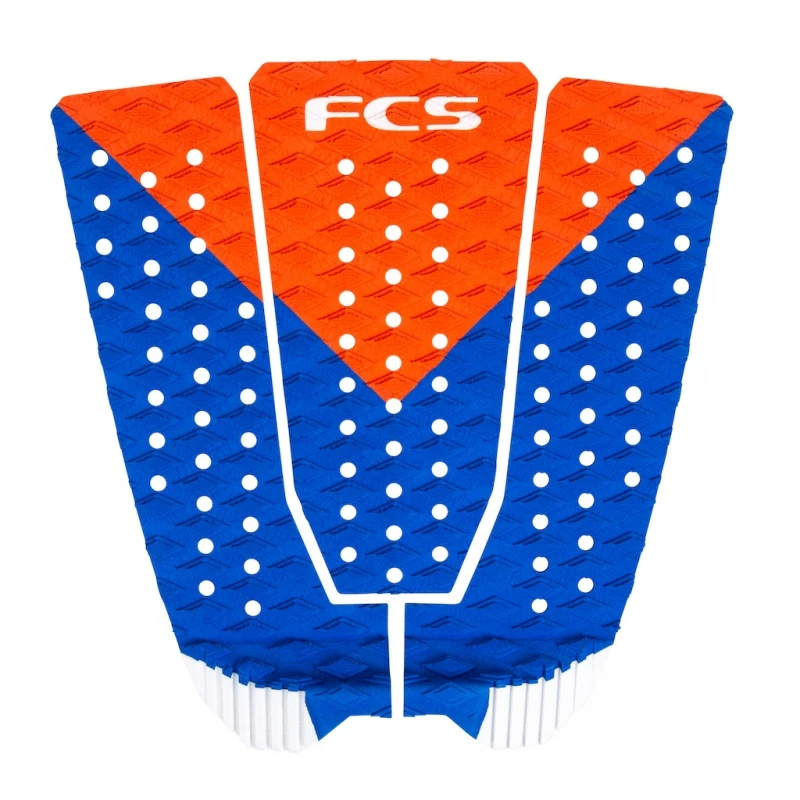 FCS Kolohe Andino Surfboard Tail Pad Red White Blue 4 FCS Kolohe Andino Surfboard Tail Pad Red White Blue - Image 4