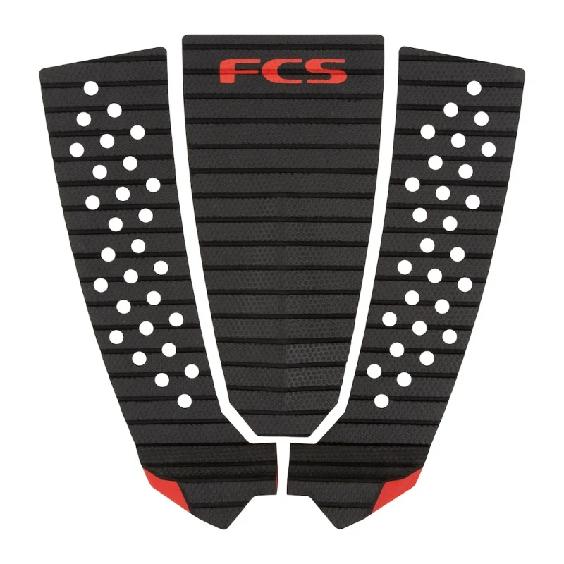 FCS Filipe Toledo Tread Lite Tail Pad Black Red 1 FCS Filipe Toledo Tread Lite Tail Pad Black Red