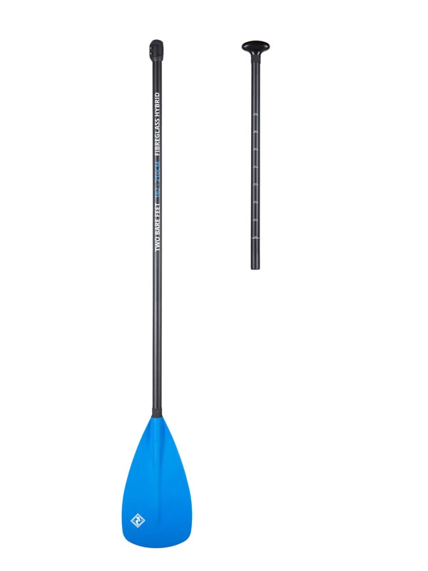 Two Bare Feet 2 Piece Fibreglass Hybrid SUP Paddle (Blue) 2 Two Bare Feet 2 Piece Fibreglass Hybrid SUP Paddle (Blue) - Image 2