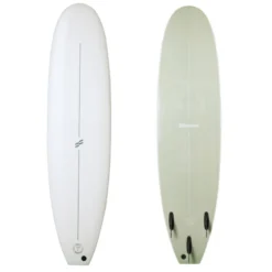 Foamie 7ft Magic Carpet Soft Surfboard White Olive