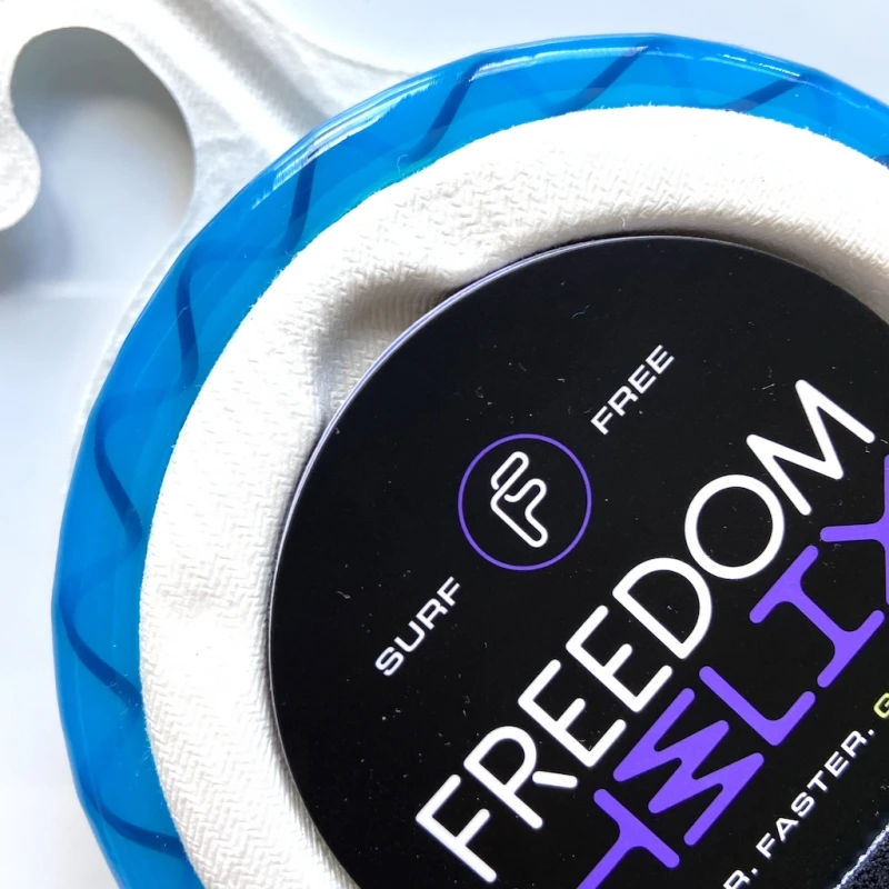 FCS 7ft Freedom Helix Leash Blue Black 2 FCS 7ft Freedom Helix Leash Blue Black - Image 2