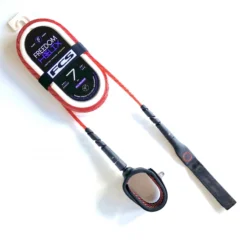 FCS 7ft Freedom Helix Leash Red Black