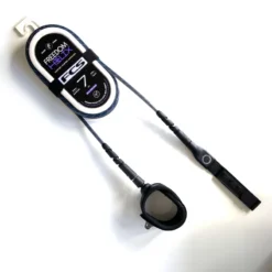 FCS 7ft Freedom Helix Leash Smoke White