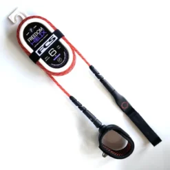 FCS 6ft Freedom Helix Leash Red Black