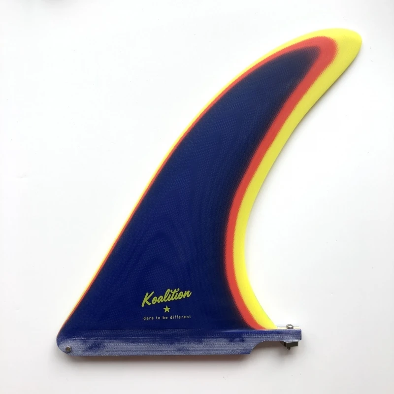Koalition California Longboard Fin 10.5 Inch Blue Rainbow 1 Koalition California Longboard Fin 10.5 Inch Blue Rainbow