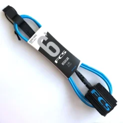 FCS Classic Surfboard Leash 6ft Blue