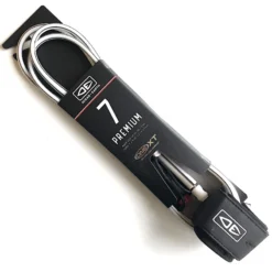 Ocean Earth One XT Surfboard Leash 7ft White