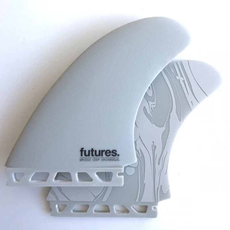 Futures Fins Son Of Cobra Twin Fin Set Fibreglass Grey 1 Futures Fins Son Of Cobra Twin Fin Set Fibreglass Grey
