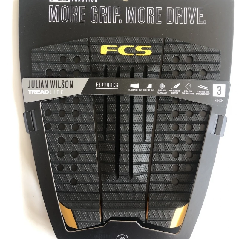FCS Julian Wilson Tread Lite Tail Pad Black Mango 2 FCS Julian Wilson Tread Lite Tail Pad Black Mango - Image 2