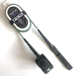 FCS 6ft Freedom Helix Leash Grey Green