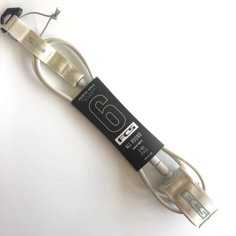 FCS All Round Essential Surfboard Leash 6ft Iceberg 1 FCS All Round Essential Surfboard Leash 6ft Iceberg