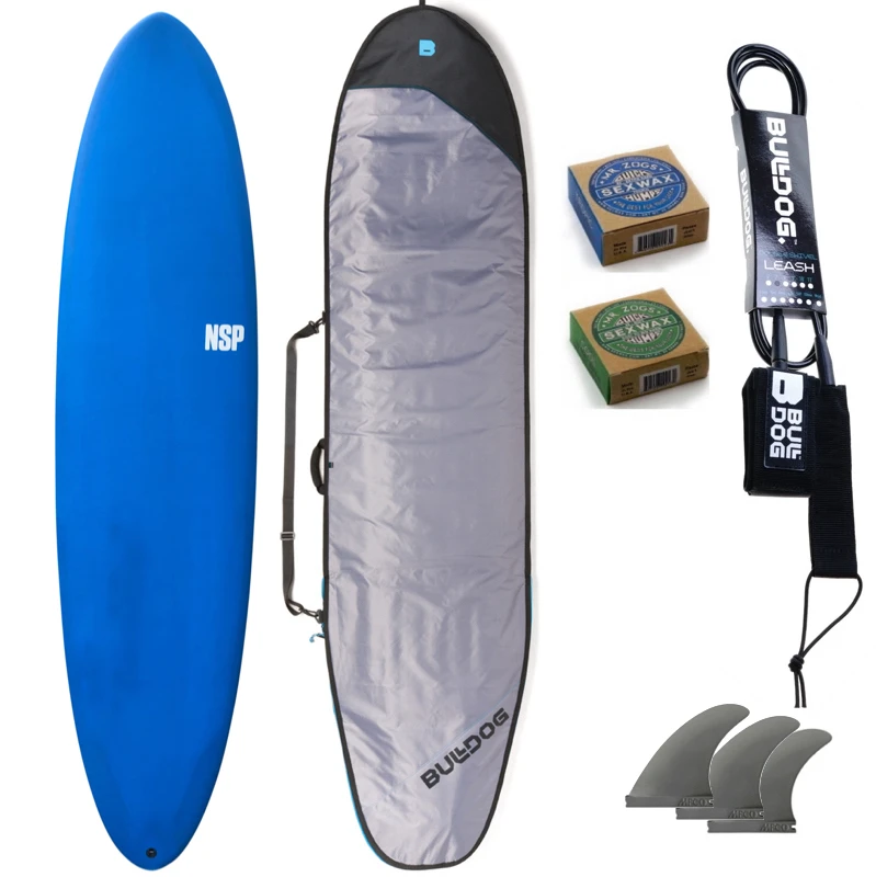 NSP 7ft6 ProTech MiniMal Surfboard Package Navy 1 NSP 7ft6 ProTech MiniMal Surfboard Package Navy