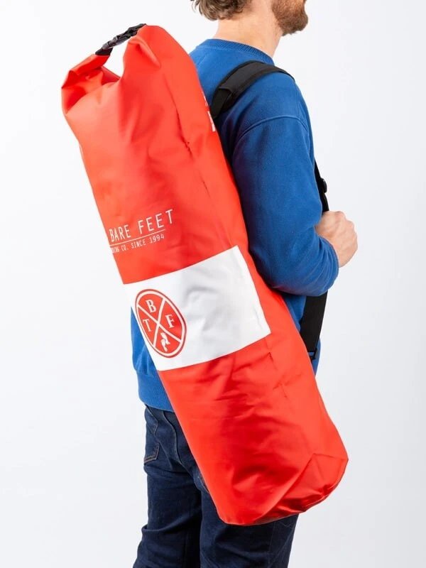 Two Bare Feet 30 Litre Waterproof Dry Bag / Inflatable Bodyboard Carry Bag (Red) 2 Two Bare Feet 30 Litre Waterproof Dry Bag / Inflatable Bodyboard Carry Bag (Red) - Image 2