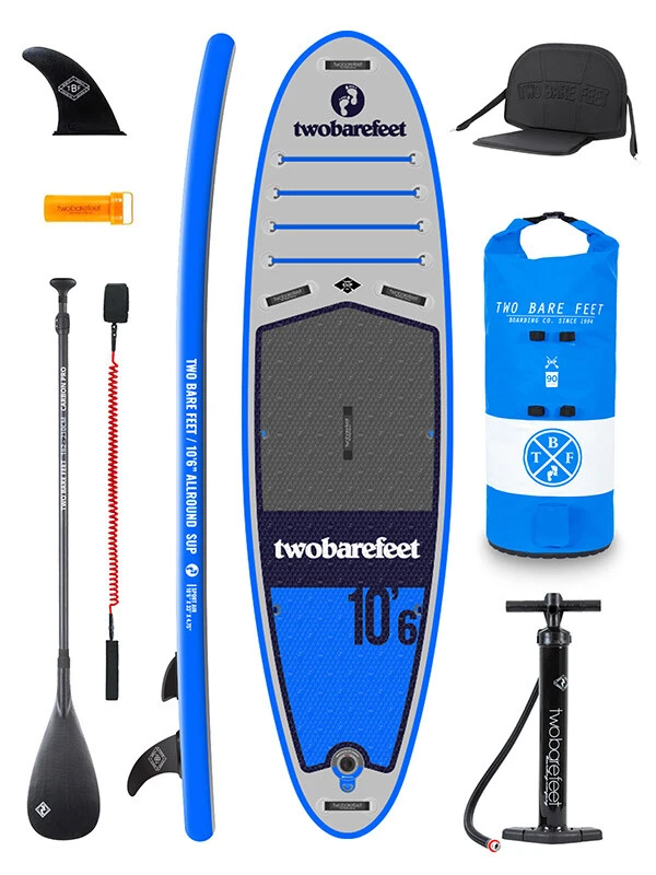 Two Bare Feet Sport Air (Allround) 10'6" X 33" X 4.75" Inflatable SUP Ultimate Pack (Blue) 1 Two Bare Feet Sport Air (Allround) 10'6" X 33" X 4.75" Inflatable SUP Ultimate Pack (Blue)
