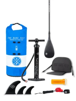 Two Bare Feet Sport Air (Allround) 10'6" X 33" X 4.75" Inflatable SUP Ultimate Pack (Blue) 12 Two Bare Feet Sport Air (Allround) 10'6" X 33" X 4.75" Inflatable SUP Ultimate Pack (Blue) -Surf Store ultimate blue