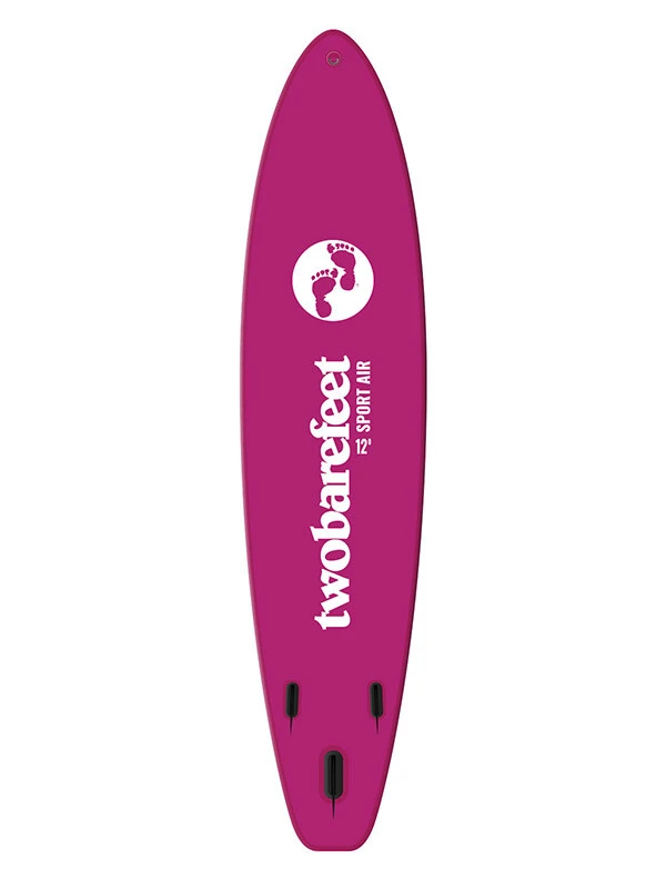 Two Bare Feet Sport Air (Touring) 12'0" X 33" X 6" Inflatable SUP Deluxe Fibreglass Hybrid Pack (Raspberry) 2 Two Bare Feet Sport Air (Touring) 12'0" X 33" X 6" Inflatable SUP Deluxe Fibreglass Hybrid Pack (Raspberry) - Image 2