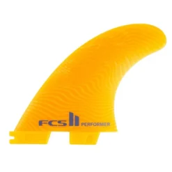 FCS II Performer Neo Glass Mango Thruster Surfboard Fins Medium
